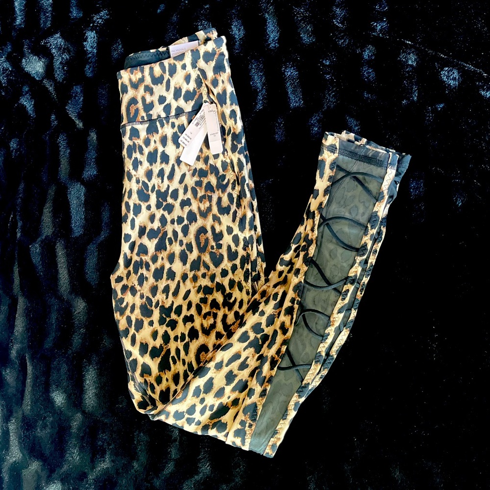 Brand new with tags Victoria Secret leopard print leggings size 12